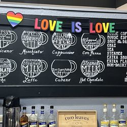 Coffee House 26 - Drinks menu.