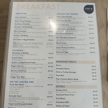 Pop's Corner - Menu - Breakfast & Brunch Near Me - Point Pleasant Beach, New Jersey