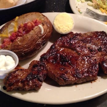 Click's Steakhouse - Owner recommended Ribeye with baked potato (cheese/bacon) - Steakhouses Near Me - Pawnee, Oklahoma Click's Steakhouse - Owner recommended Ribeye with baked potato (cheese/bacon) - Steakhouses Near Me - Pawnee, Oklahoma