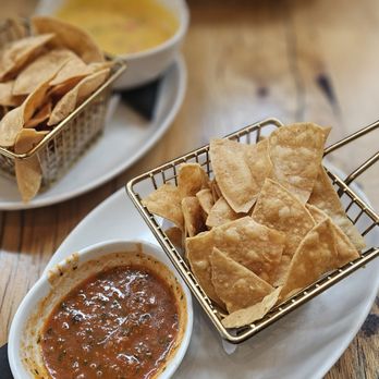 Tocaya Modern Mexican - Chips & Salsa, Chips & Queso (Vegan) - Mexican Near Me - Los Angeles, California Tocaya Modern Mexican - Chips & Salsa, Chips & Queso (Vegan) - Mexican Near Me - Los Angeles, California