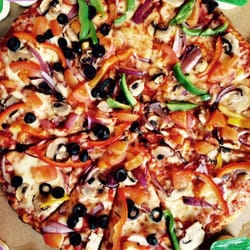 Pizza Hut - Vegetable Supreme pizza - with half extra portion of black olives