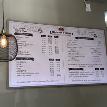 Sedonuts And Coffee - Menu 4/2026 - Donuts Near Me - Sedona, Arizona Sedonuts And Coffee - Menu 4/2026 - Donuts Near Me - Sedona, Arizona