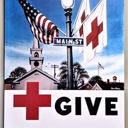 American Red Cross - This is some wall art as go go from the lobby to the donation area. Photo taken July 29, 2023.