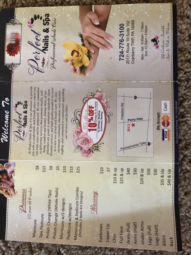 PERFECT NAILS 12 Photos & 34 Reviews Nail Salons 20111 Rt 19