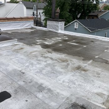 Competitive Shingle & Flat Roofing - Existing conditions - water ponding - Roofing Near Me - Crystal Lake, Illinois