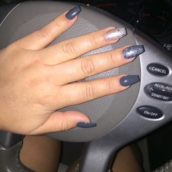 Pin Up Nail Bar - Fill and coffin shape -Nails by Kim - Nail Salons Near Me - Las Vegas, Nevada Pin Up Nail Bar - Fill and coffin shape -Nails by Kim - Nail Salons Near Me - Las Vegas, Nevada