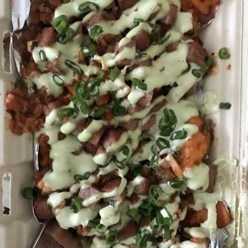 burger-chan - Galleria - Sweet potatoe fries with kimchi and spam - Burgers Near Me - Houston, Texas burger-chan - Galleria - Sweet potatoe fries with kimchi and spam - Burgers Near Me - Houston, Texas