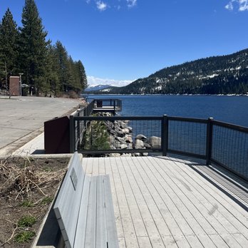 Donner Lake Marina - Little sitting area - Boating Near Me - Truckee, California Donner Lake Marina - Little sitting area - Boating Near Me - Truckee, California