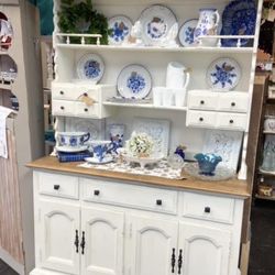The Shiny Hen - Step back painted buffet with hutch $459. They are transparent about prices and update via their Facebook page.