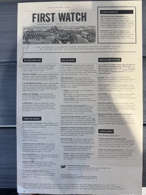 Menu photo 5 First Watch River Forest, IL