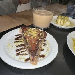 Cold baklava + karak chai Cold baklava + karak chai