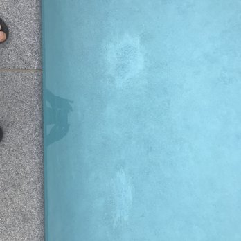 Shoreline Pools - Large white blotchy spots, looks like they mixed it in a wheelbarrow. Total hacks - Pool & Hot Tub Service Near Me - South Dennis, Massachusetts Shoreline Pools - Large white blotchy spots, looks like they mixed it in a wheelbarrow. Total hacks - Pool & Hot Tub Service Near Me - South Dennis, Massachusetts