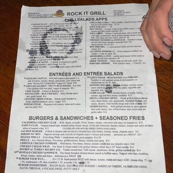 Rock It Grill - Menu - Karaoke Near Me - Alexandria, Virginia Rock It Grill - Menu - Karaoke Near Me - Alexandria, Virginia