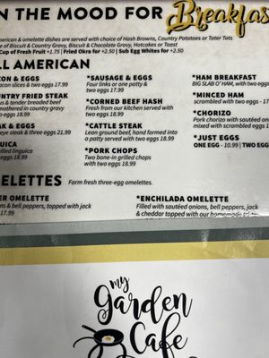 Menu photo 2 My Garden Cafe Modesto, CA