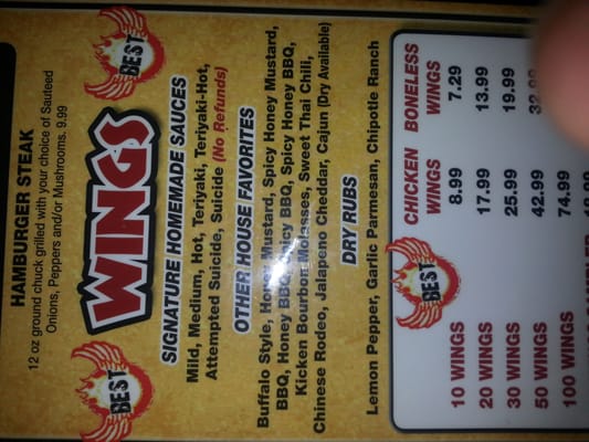Menu photo 2 Wings & Ale Columbia, SC