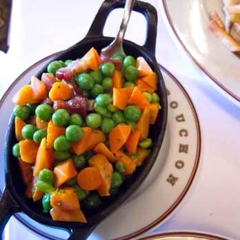 Bouchon - Bacon and butter (aka carrots and peas) - French Near Me - Yountville, California