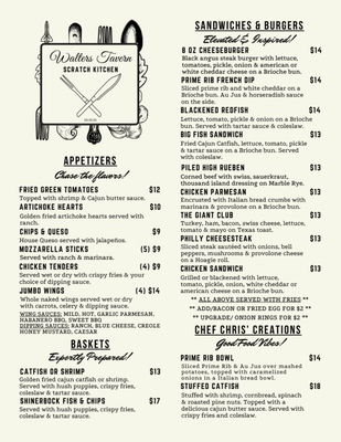 Menu photo 4 Walters Tavern Lake Dallas, TX Menu photo 4 Walters Tavern Lake Dallas, TX