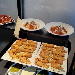 Part of the spread of appetizers Part of the spread of appetizers