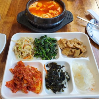 Mom's Tofu House - Ban chae and spicy beef soup - Korean Near Me - Millbrae, California Mom's Tofu House - Ban chae and spicy beef soup - Korean Near Me - Millbrae, California