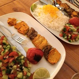 Vaziri plate - chicken and beef grilled to perfection