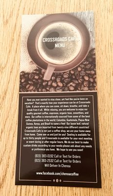 Menu photo 4 Crossroads Cafe Chenoa, IL