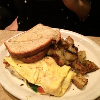 Cafe Madison - Mediterranean omelet with home fries. - Breakfast & Brunch Near Me - Albany, New York