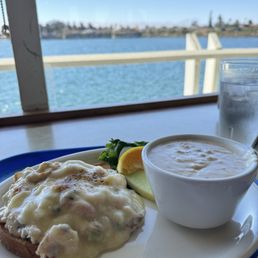 Special of the day - half crab bake and a cup of chowder Special of the day - half crab bake and a cup of chowder