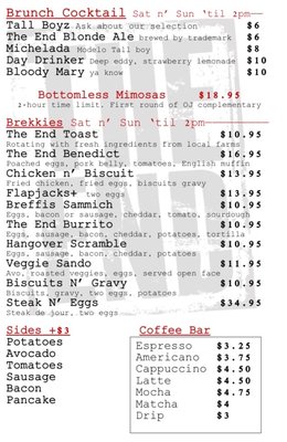 Menu photo 8 The End Torrance, CA
