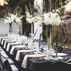 Soiree Solutions - A 7-course formal dinner party in a client's backyard.