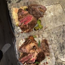 Rucci's Italian Kitchen & Grille - Four attempts pictured of a medium rare steak ....