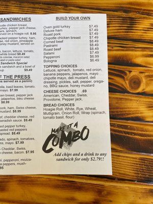 Menu photo 2 Beer Belly Deli Murrells Inlet, SC