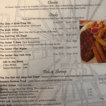 Skalkaho Steak House - the menu - Steakhouses Near Me - Hamilton, Montana Skalkaho Steak House - the menu - Steakhouses Near Me - Hamilton, Montana