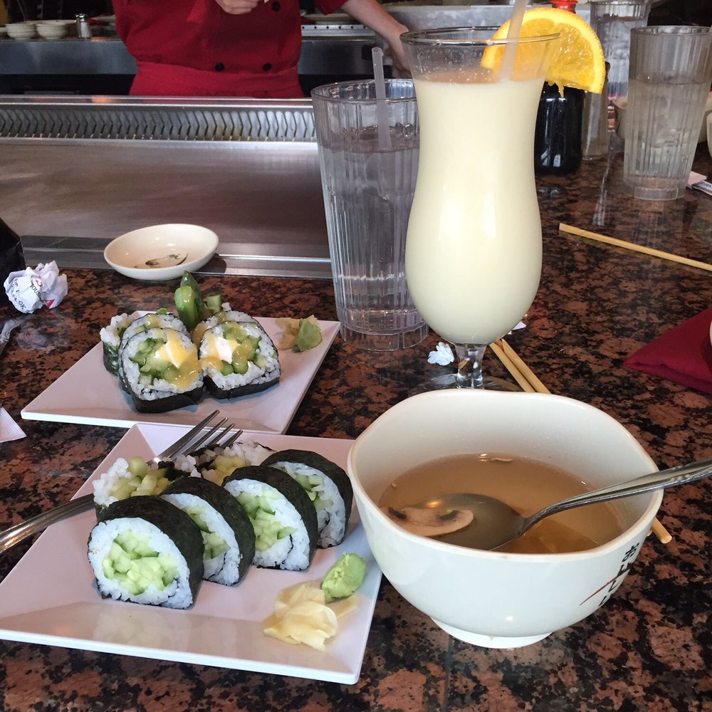 Osaka - Cucumber roll, Vegetarian roll, miso soup, and the Samurai. - Japanese Near Me - Tulsa, Oklahoma Osaka - Cucumber roll, Vegetarian roll, miso soup, and the Samurai. - Japanese Near Me - Tulsa, Oklahoma
