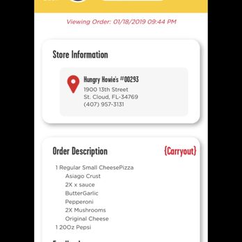 Hungry Howie's Pizza & Subs - order information - Pizza Near Me - St. Cloud, Florida Hungry Howie's Pizza & Subs - order information - Pizza Near Me - St. Cloud, Florida
