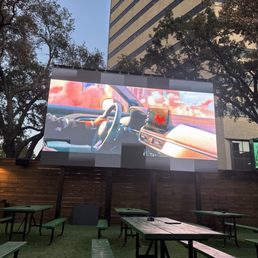 Outside big screen