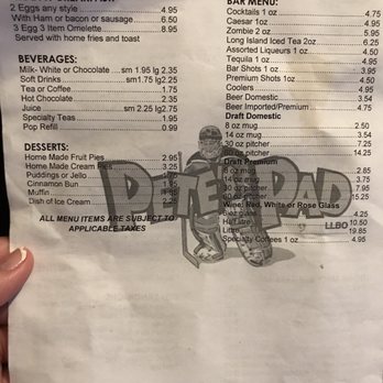 Pete's Pad - the menu for the breakfast - Canadian (New) Near Me - London, Ontario