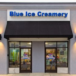 Blue Ice Creamery - The only place in the Riverbend area making in-house hard-serve hand-scooped ice cream. Specializing in super premium small batch ice cream.