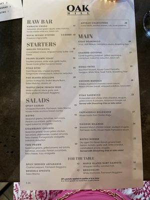 Menu photo 3 Oakhill Wine + Bistro Fresno, CA Menu photo 3 Oakhill Wine + Bistro Fresno, CA