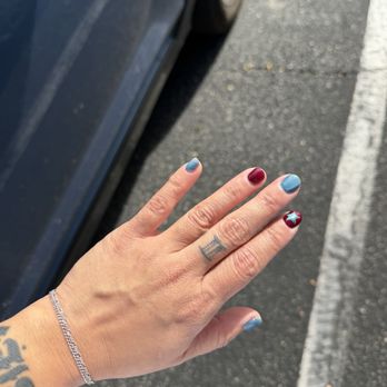 Glossy Nail Bar - builder gel, simple cat eye - Waxing Near Me - San Luis Obispo, California