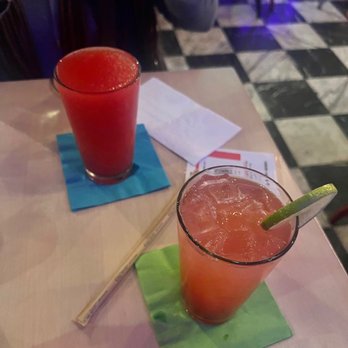 OKI Shoten - Strawberry lemonade and my friend had the strawberry saki slushy. - Ramen Near Me - Washington, DC, District of Columbia