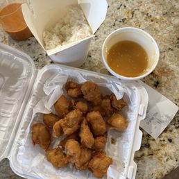 The dry orange chicken balls The dry orange chicken balls