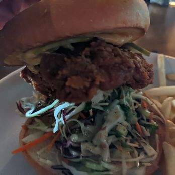 LOCAL Public Eatery South Common - Crispy Chicken burger - Sports Bars Near Me - Edmonton, Alberta LOCAL Public Eatery South Common - Crispy Chicken burger - Sports Bars Near Me - Edmonton, Alberta