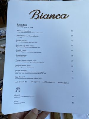 Menu photo 8 Bianca Culver City, CA