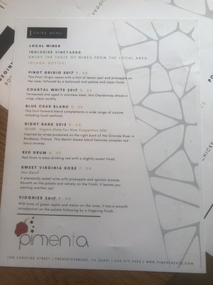 Menu photo 7 Pimenta Fredericksburg, VA