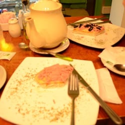 Tetera de té Chai y pizzas