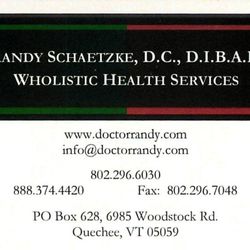 Wholistic Health Services of VT - Dr. Randy Schaetzke