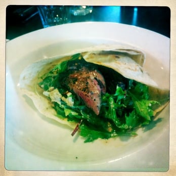 Anouk - Harissa rolled lamb fillet with creamy eggplant and rocket - Restaurants Near Me - Paddington, QLD