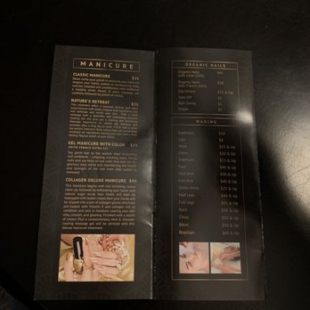 Fountain Nail Bar - Some of their prices - Nail Salons Near Me - El Paso, Texas