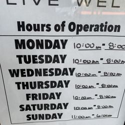 GNC - Supposed "Hours of operation"