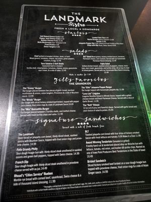 Menu photo 1 The Landmark Bistro Grundy Center, IA Menu photo 1 The Landmark Bistro Grundy Center, IA